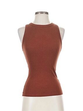 a new day Women's Ribbed Tank Top - Rust Brown